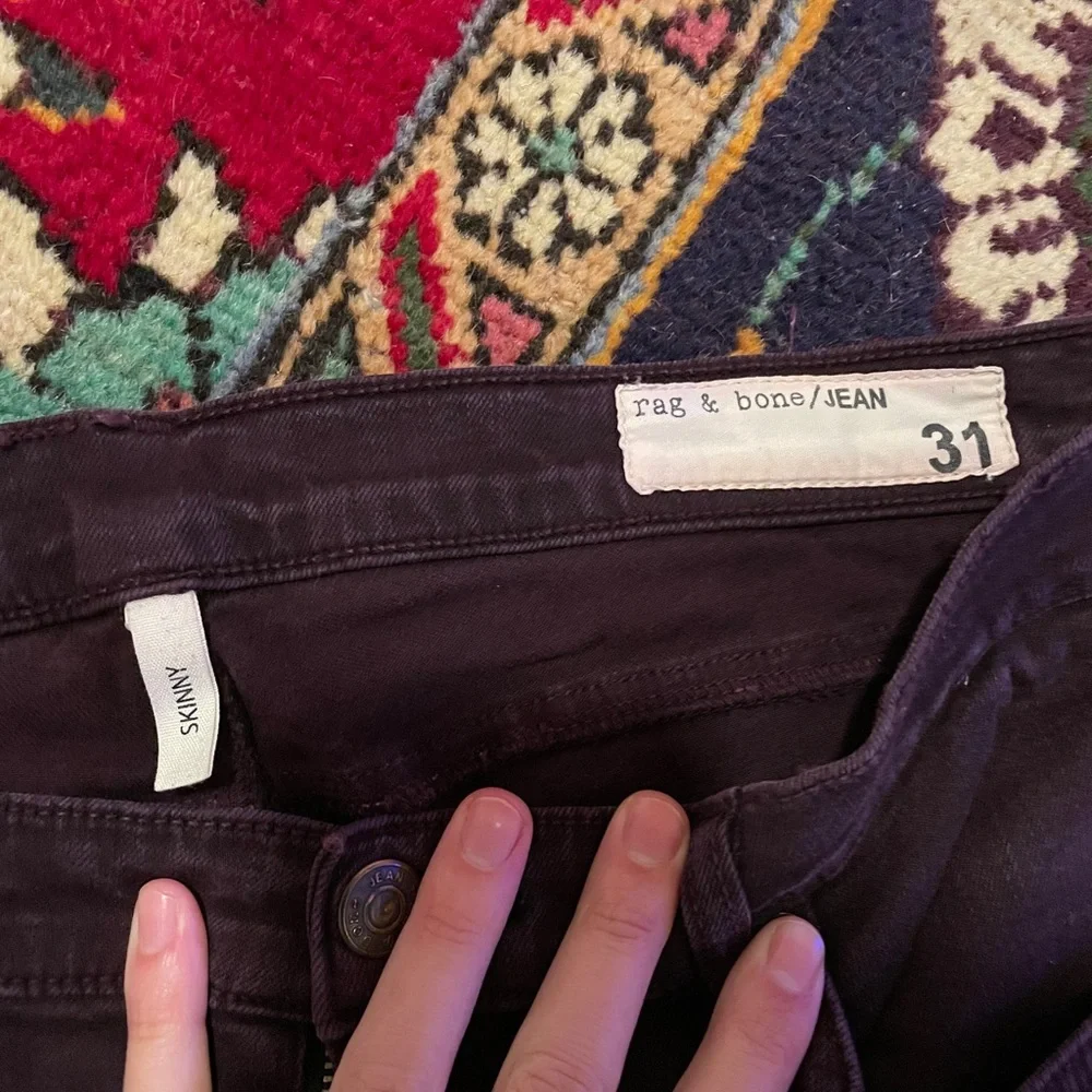 Rag & Bone Deep Purple Skinny Jeans - Picture 2 of 3